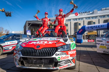 Emil Lindholm is the new Finnish rally champion of the SM1-class